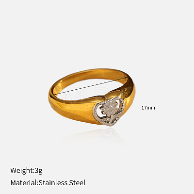 304 Stainless Steel Finger Rings FS-WG09FC7-16-1
