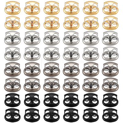 48Pcs 4 Colors Alloy Cord Locks FIND-PH0062-18-1