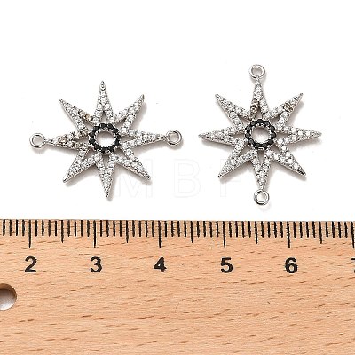 925 Sterling Silver Connector Charms STER-H110-12P-1