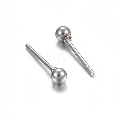304 Stainless Steel Stud Earrings EJEW-P161-01P-1