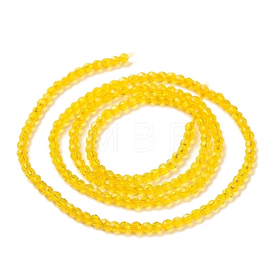 Transparent Glass Beads Strands GLAA-H021-04-06-1