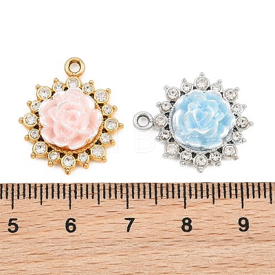 Alloy Resin Pendants RE-CBA4818-04-1