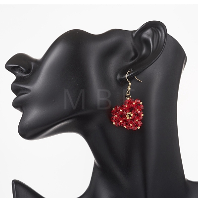 Heart Glass Dangle Earrings EJEW-MZ00639-02-1