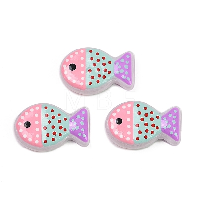 Painted Glass Beads X-LAMP-F036-02A-1