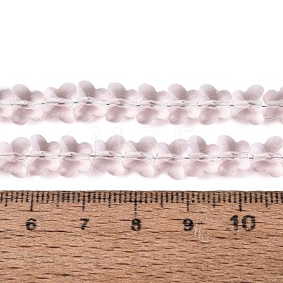 Transparent Glass Beads Strands GLAA-Q118-01A-B12-1