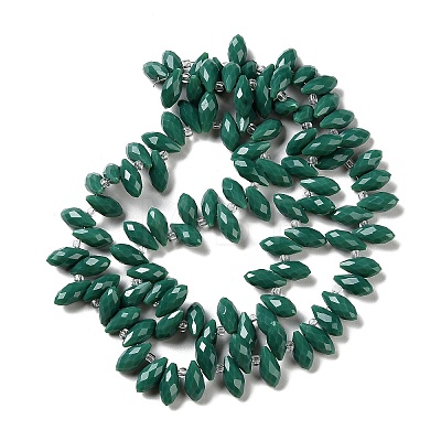 Opaque Solid Color Glass Bead Strands GLAA-D022-04-1