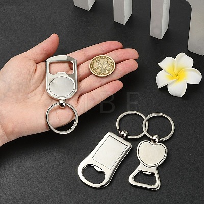 1Pc Zinc Alloy Cabochon Settings Bottle Openers AJEW-YW0002-13-1