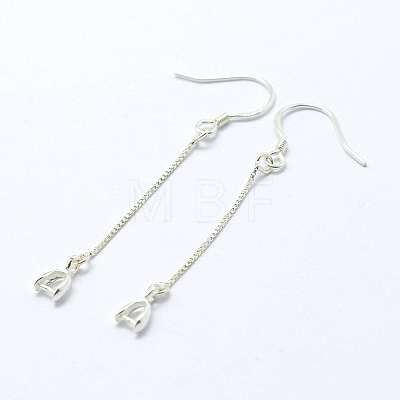 925 Sterling Silver Earring Hooks Findings X-STER-I014-27S-1