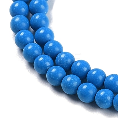 Synthetic Turquoise Beads Strands G-U004-02D-1