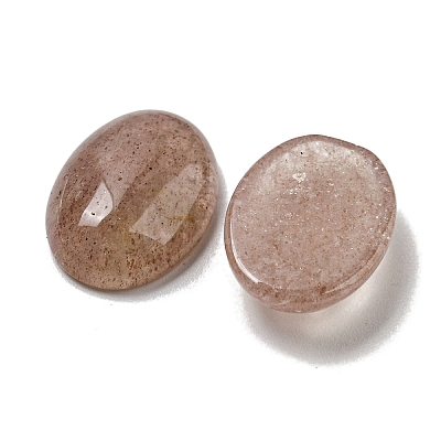 Natural Strawberry Quartz Cabochons G-C115-01A-18-1