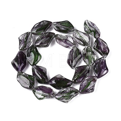 Handmade Lampwork Beads Strands LA-N046-02B-1