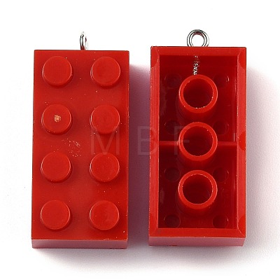 Opaque Acrylic Pendants MACR-B0001-02H-1