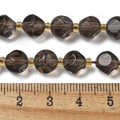 Natural Ice Obsidian Beads Strands G-K387-A09-02-1