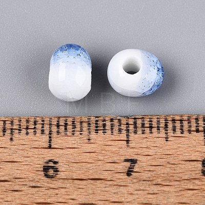 Handmade Crackle Porcelain Beads PORC-Q008-06A-06-1