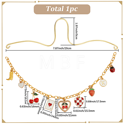 Aluminum Pendant Decorations HJEW-BM00064-1