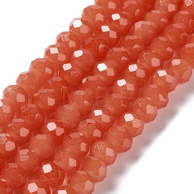 Baking Painted Imitation Jade Glass Bead Strands DGLA-A034-J4MM-A12-1