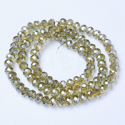 Electroplate Glass Beads Strands EGLA-A034-T8mm-A01-1