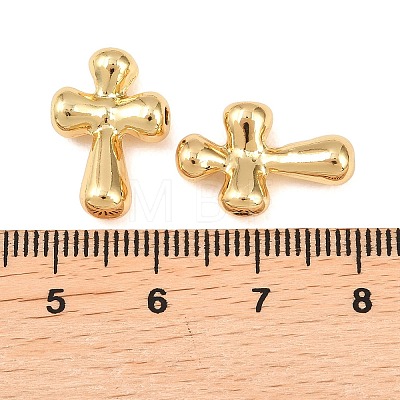 Cross Brass Beads KK-Z146-33G-1