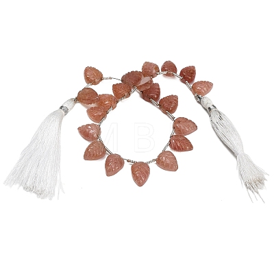Natural Strawberry Quartz Carved Beads Strands GG-CBA0C95-E02-01-1