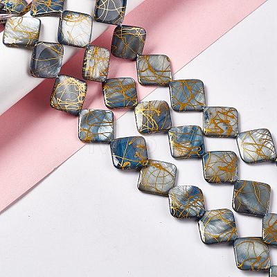 Drawbench Style Natural Freshwater Shell Beads Strands SHEL-F003-06-1