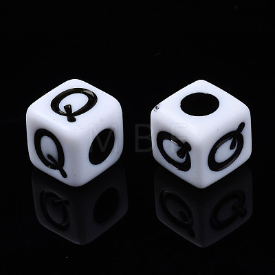 Opaque Acrylic Beads SACR-S273-35E-01-1