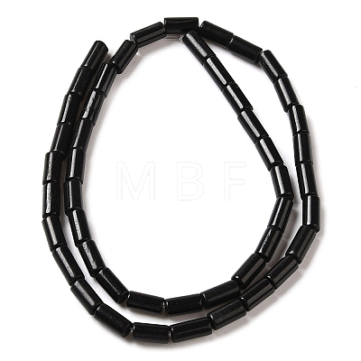 Natural Black Stone Beads Strands G-B091-A16-01-1