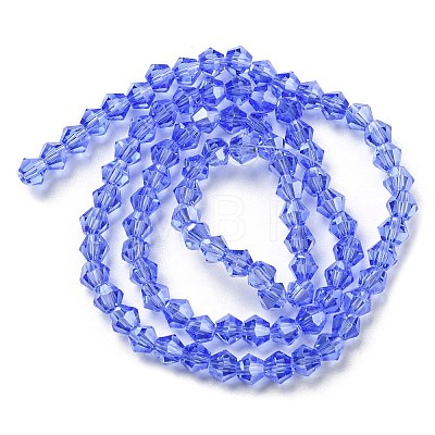 Transparent Electroplate Glass Beads Strands LS-GLAA-F029-3mm-C07-1