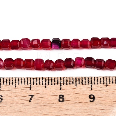 Dyed Natural Agate Beads Strands G-T138-211E-1