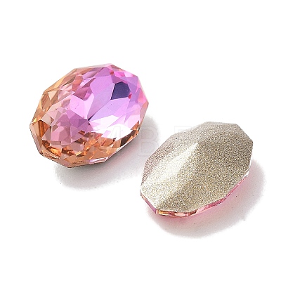 Glass Rhinestone Cabochons RGLA-G020-02C-D502-1