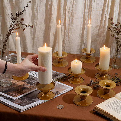 16Pcs Iron Candle Holders AJEW-WA0003-82-1
