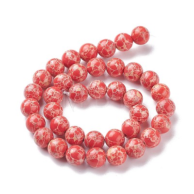 Synthetic Imperial Jasper Beads Strands G-E568-01B-04-1