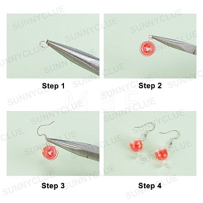 SUNNYCLUE Cup Bottle Pendant Earring Necklace DIY Making Kits DIY-SC0017-84-1