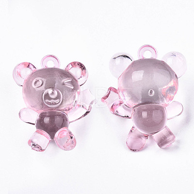 Transparent Acrylic Pendants TACR-T005-23-1