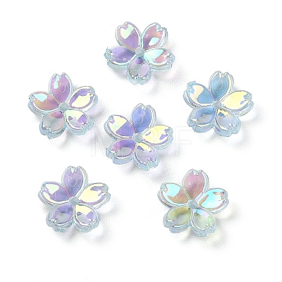 Transparent ABS Plastic Beads Cap FIND-B043-03D-1