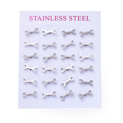 304 Stainless Steel Stud Earrings EJEW-H368-40P-1