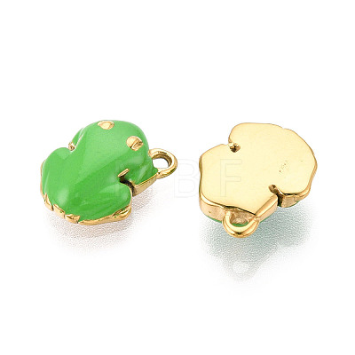 304 Stainless Steel Enamel Pendants STAS-T068-21-1