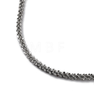 304 Stainless Steel Spike Link Chain Necklace NJEW-D045-06P-1