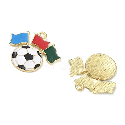 Alloy Enamel Pendants AL-CBAD1A5-01B-G-1