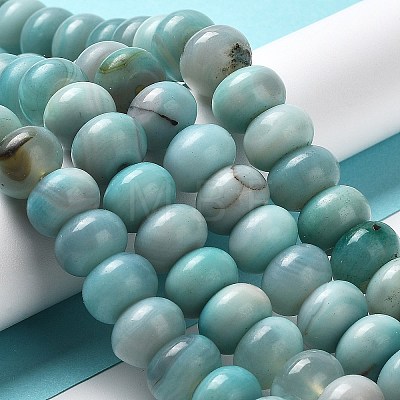 Natural Dyed Agate Imitation Turquoise Beads Strands G-P425-01B-02-1