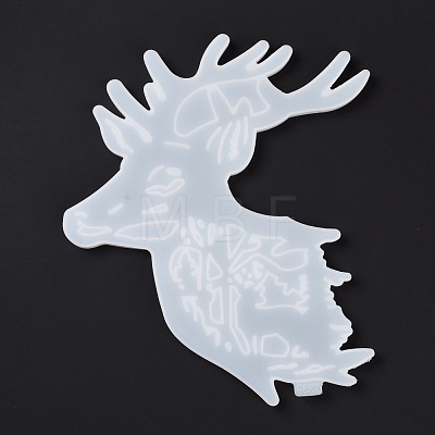 Christmas Reindeer Pendant Silicone Molds DIY-K051-11-1