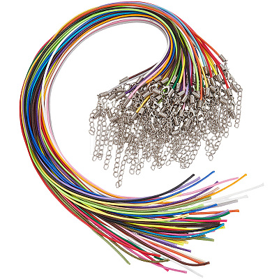 50Pcs Imitation Leather Round Cord Necklace Making NJEW-SC0001-89A-1