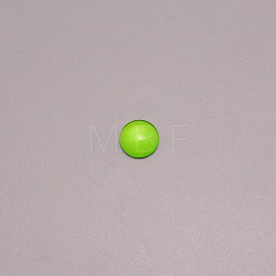 Glass Cabochons LS-GGLA-WH0001-10F-1