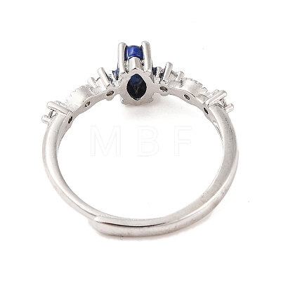 Horse Eye Natural Lapis Lazuli Adjustable Rings RJEW-Q817-02P-01-1