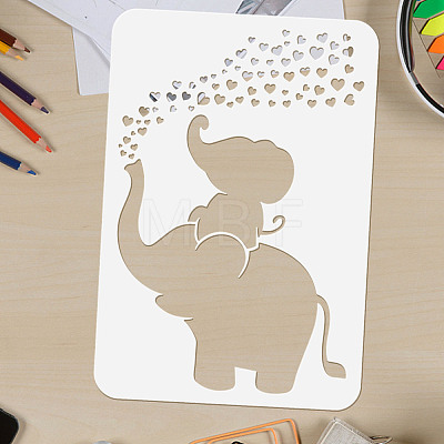 Plastic Drawing Painting Stencils Templates DIY-WH0396-0035-1