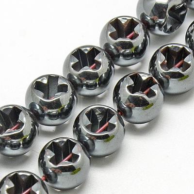 Non-magnetic Synthetic Hematite Beads Strands G-Q943-13-1