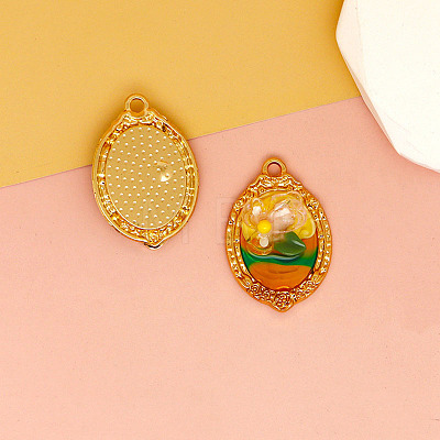 Alloy Enamel Pendants PW-WG4682B-05-1