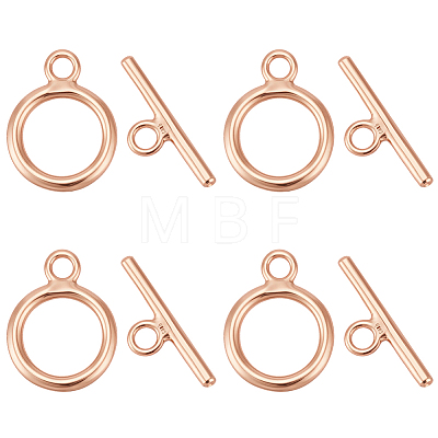 925 Sterling Silver Toggle Clasps STER-BC0004-38RG-1