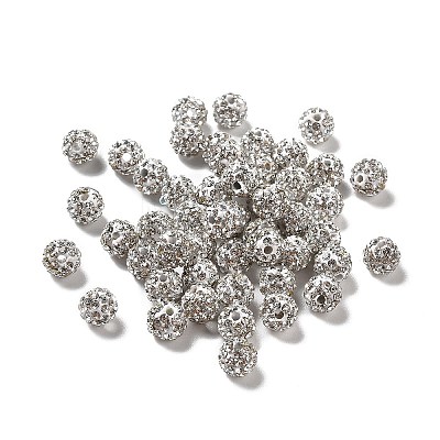 Pave Disco Ball Beads LS-RB-Q195-6mm-001-1