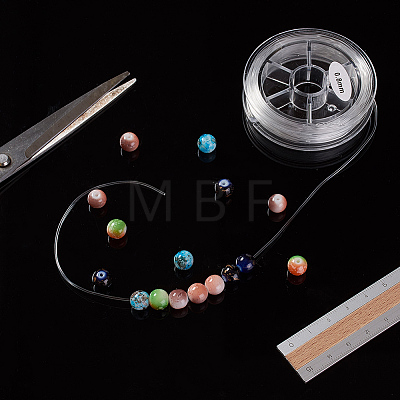 Round Japanese Elastic Crystal String X-EW-G008-01-0.8mm-1