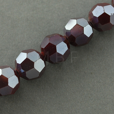 Electroplate Glass Beads Strands EGLA-R018-8mm-9-1